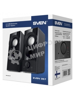 Акустическая система SVEN 357, черный (6 Вт, питание USB)