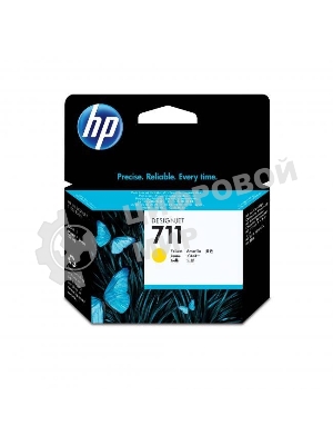 Картридж струйный HP №711 CZ132A желтый для HP DJ T120/T520 (29мл)