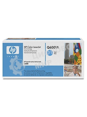 Картридж лазерный HP Q6001A голубой для Color LaserJet 2600 2000 стр.