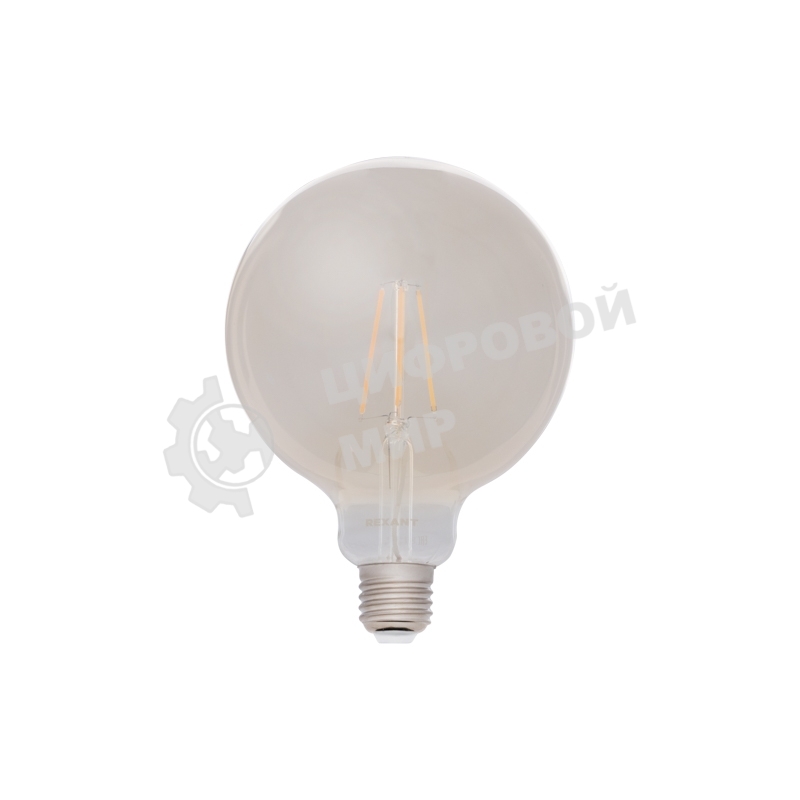 Лампа светодиодная филаментная Rexant Груша A125 11.5 Вт 1380 Лм 2400K E27 диммируемая золотистая колба