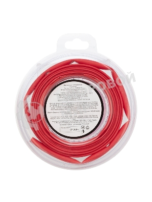 Трубка термоусаживаемая Rexant 6.0/3.0мм красн. ролик 2.44 м