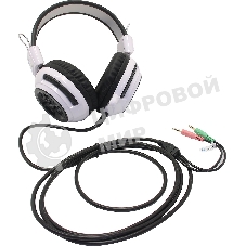 Проводные наушники Oklick HS-G300 белый/черный, полноразмерные, Jack 3.5 мм