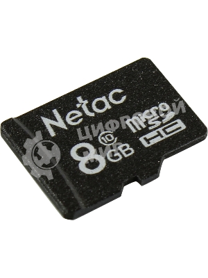 Флеш карта microSDHC 8Gb Netac P500 NT02P500STN-008G-S (без SD адаптера) 80Mb/s