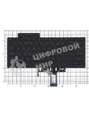 Клавиатура для ноутбука Asus Rog Flow x13 GV301QE черная с подсветкой