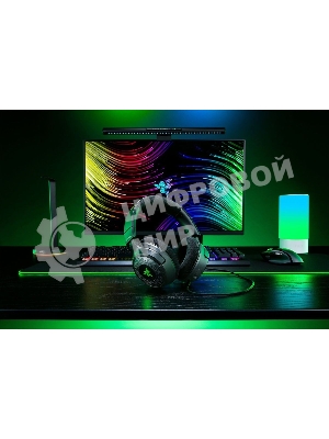 Гарнитура Razer Kraken V4 X чёрный, проводная, подсветка