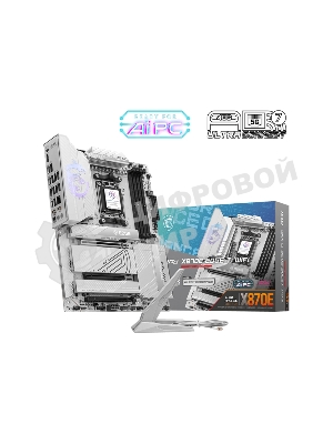 Материнская плата MSI MPG X870E EDGE TI WIFI, AM5, AMD X870E, 4xDDR5, 4xSATA, 4xM.2, 1xPCIe 5.0 x16, 1xPCIe 4.0 x4, 1xPCIe 3.0 x1, 1xHDMI (v2.1), 1xUSB-C 10Gbps, 1x5Gb LAN, Wi-Fi 7, Bluetooth 5.4, 2xUSB-C 40Gbps, 5xUSB-A 10Gbps, 4xUSB-A 2.0, 2x3.5 мм, S/PDIF, 7.1, ATX