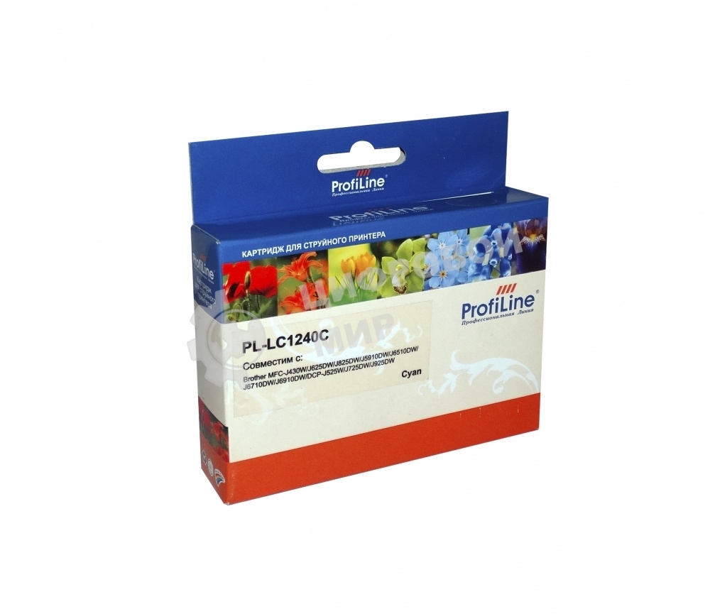Картридж струйный для принтеров Brother PL-LC1240С MFC-J6510DW/6710DW/6910DW/DJ525 Cyan водн ProfiLine