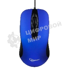 Мышь проводная Gembird MOP-400-B синий, 1000 dpi, USB, кнопки - 3
