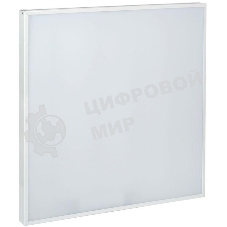Светильник светодиодный IEK LDVO0-6576-50-6500-K01 ДВО 6576 595х595х20мм 50Вт 6500К опал аналог люм.свет. 4х18 накладных или в потолок Армстронг
