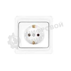 Розетка 1-м СП Валери 16А с заземл. бел. UNIVersal В0028
