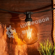 Лампа светодиодная филаментная Rexant Груша A125 11.5 Вт 1380 Лм 2400K E27 диммируемая золотистая колба