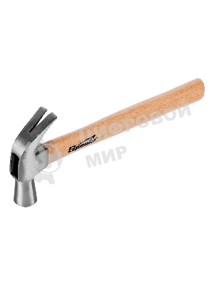 Молоток-гвоздодер Sparta 450 г боек 27 мм деревянная рукоятка