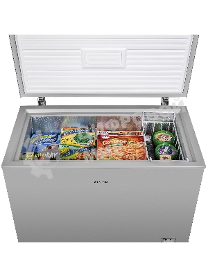 Морозильный ларь Maunfeld MFL200GR, серый, 200л
