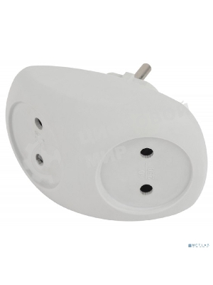 Разветвитель ЭРА 2-м SPx-2-W без заземл. 10А бел.