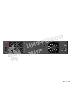 Источник бесперебойного питания CBR ESN-1.5KRT-8I-LCHERSC Online 1500VA/1500W RT 8 x C13, LCD, HID-USB, RS232, EPO, SNMP slot