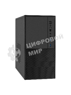 Компьютерный корпус Minitower ExeGate BAA-308MU2-UNS400 (mATX, БП UNS400 с вент. 12см, 1хUSB+2хUSB 3.0, HD Audio, черный)