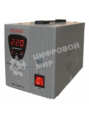 Стабилизатор напряжения Ресанта АСН-1 500/1-Ц 63/6/3 Стабилизатор 220В±8%, Габариты 237х140х170, Вес 4,5 кг