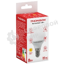 Лампа светодиодная Hiper THOMSON LED GLOBE 8W 640Lm E14 3000K TH-B2033