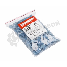 Клемма плоская Rexant полностью изолированная термоусаживаемая гнездо 6.6 мм 1.5-2.5 мм² (РПи-м-т 2.5-(6.3) синий