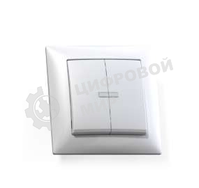 Выключатель Кунцево-Электро 2-кл. СП Селена 10А IP20 С510-397 с индик. белый