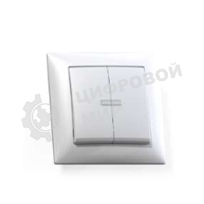 Выключатель Кунцево-Электро 2-кл. СП Селена 10А IP20 С510-397 с индик. белый