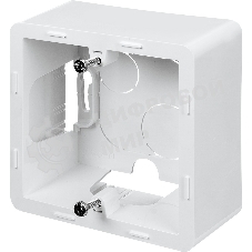 Коробка накладного монтажа 1 пост белый Inspiria