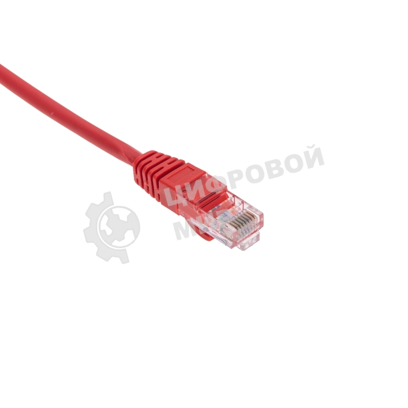 Патч-корд U/UTP Rexant cat.5e, RJ45-RJ45, 26AWG, ZH нг(А)-HF, красный, 0,3 м
