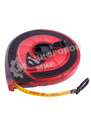 Рулетка геодезическая Matrix 50 м х 15 мм, закр. корп., фибергласс. лента, двухст. шкала, PRO