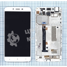 Дисплей для Asus ZenFone 3 Max ZC553KL белый с рамкой