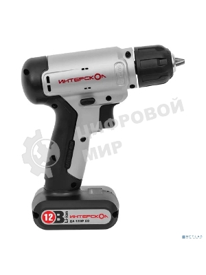 Дрель-шуруповерт ИНТЕРСКОЛ ДА-12ЭР 20 SMART, 12 В, 1,5 Ач, 20 Нм, щеточный