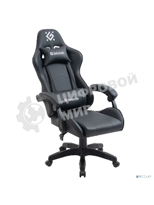 Кресло Defender Dayto черный, экокожа, 120 кг