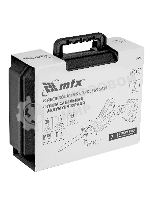 Пила сабельная аккумуляторная MTX RС-80, Li-Ion, 20 В