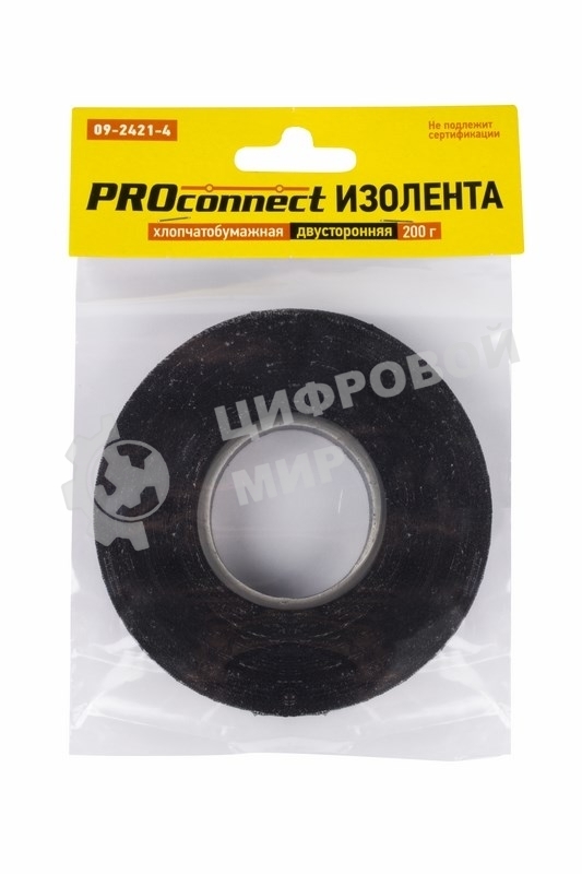 Изолента ХБ PROconnect 18 х 0,35 мм, (ролик 31,9 м/200 г) (2-ПОЛ)