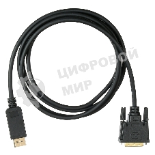 Кабель аудио-видео Buro 1.1v DisplayPort (m)/DVI-D (Dual Link) (m) 2м. Позолоченные контакты черный (BHP DPP DVI-2)