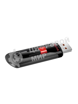 Флешка USB Sandisk 64Gb Cruzer Glide SDCZ60-064G-B35 USB 2.0 черный/красный