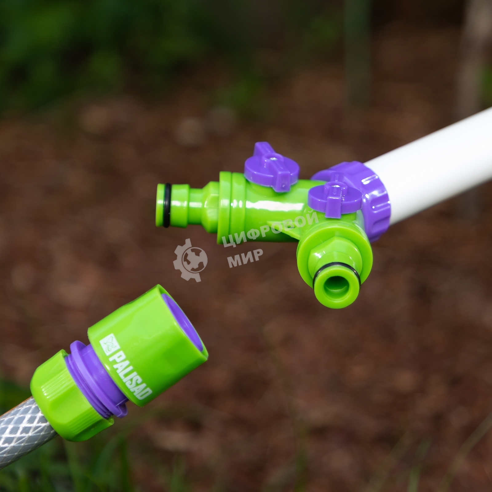 Разветвитель Palisad 2-канальный регулируемый со штуцерами