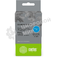 Картридж ленточный Cactus CS-M210-750430 черный шрифт, прозрачный фон (19.1 мм, 6.4 м) для Brady M210/M211/M210-LAB