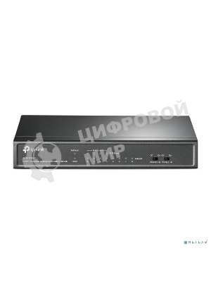 Коммутатор TP-Link 8-Port 10/100Mbps Unmanaged Switch with 4-Port PoE, metal case, desktop mount, PoE budget 41W.