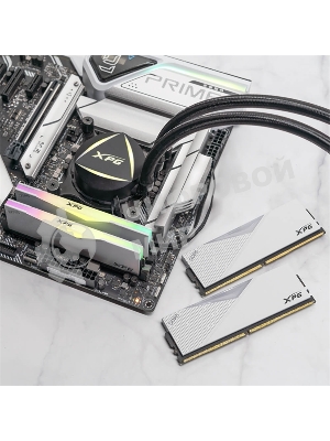 Оперативная память XPG Lancer, DDR5, 32GB (2x16GB), 7200MHz, CL34, DIMM, с радиаторами, RGB, белый
