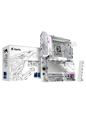 Материнская плата Gigabyte B860 AORUS ELITE WIFI7 ICE, LGA 1851, Intel B860, 4xDDR5, 4xSATA, 3xM.2, 1xPCIe 5.0 x16, 2xPCIe 4.0 x1, 1xHDMI, 2xDP, 1x 2.5Gb LAN, 6xUSB-A 3.2, 1xUSB-C 3.2, 4xUSB-A 2.0, 2x3.5 мм, 7.1, ATX