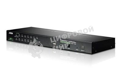 Переключатель KVM ATEN CS1716i-AT-G 16-портовый PS/2-USB KVM Over the NET переключатель c доступом c локального и удаленых рабочих мест.