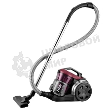 Пылесос BBK BV 1502 черный/темная вишня, 300/1600 Вт, уборка сухая, пылесборник контейнер 2 л