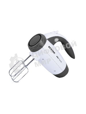 Миксер Centek CT-1114 (белый/серый) 350Вт, 6 скоростей+турбо, взбивание/замешивание