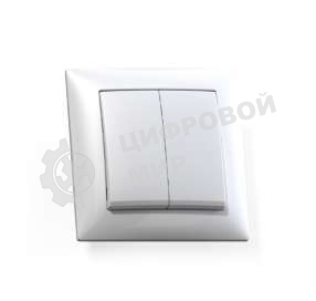 Выключатель Кунцево-Электро 2-кл. СП Селена 10А IP20 С510-379 белый