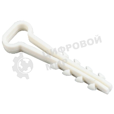 Дюбель-хомут d5х8 мм для плоского кабеля нейлон белый (уп. 100 шт) IEK UHH35-5-8-100