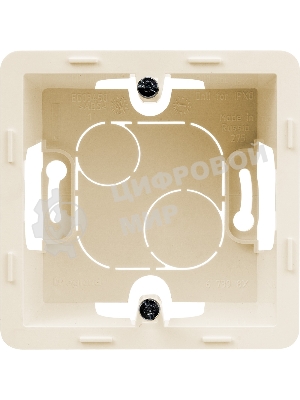 Коробка накладного монтажа 1 пост слоновая кость Inspiria