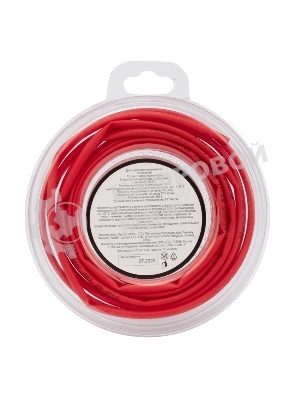 Трубка термоусаживаемая Rexant 3.0/1.5мм красн. ролик 2.44м