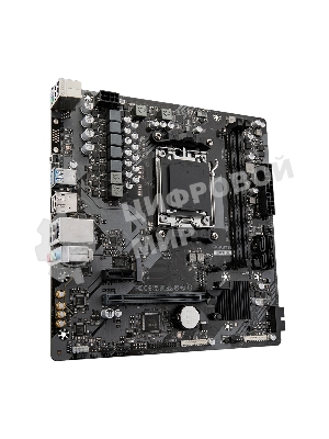 Материнская плата Gigabyte A620M H (V1.2/V2.0), SocketAM5 AMD A620 2xDDR5 mATX AC`97 8ch(7.1) GbLAN RAID+VGA+HDMI