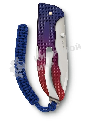 Нож перочинный Victorinox Evoke Alox (0.9415.D221) 136мм 5функц. синий/красный подар.коробка