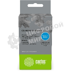 Картридж ленточный Cactus CS-M210-750595BK (M210-750-595-BK) белый шрифт, черный фон (19.1 мм, 6.4 м) для Brady M210/M211/M210-LAB